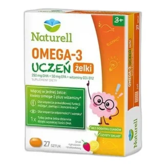 NATURELL Omega-3 Uczeń żelki, 27szt. — zdjęcie 1