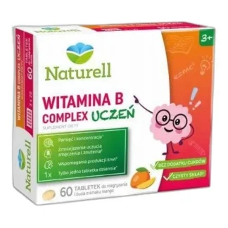 Naturell Witamina B Complex Uczeń, 60 tabl. — zdjęcie 1